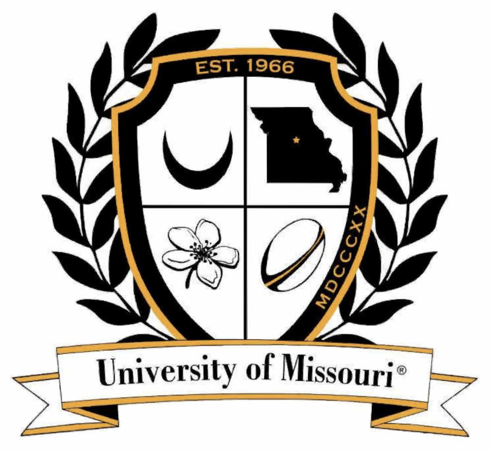 University of Missouri Rugby crest — Est. 1966