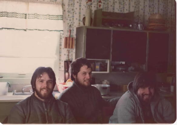 Three Mizzou ruggers of the early 1970s photographed indoors