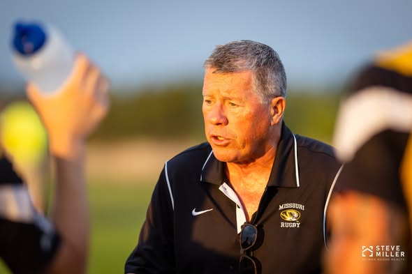 The Mizzou coach watches from the touchline during the September 2022 Columbia Outlaws match